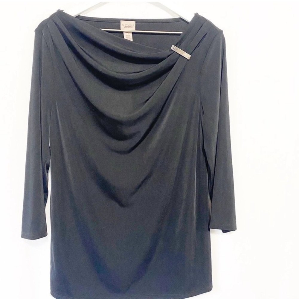 NEW Chico’s Easywear Black Tunic Top Medium